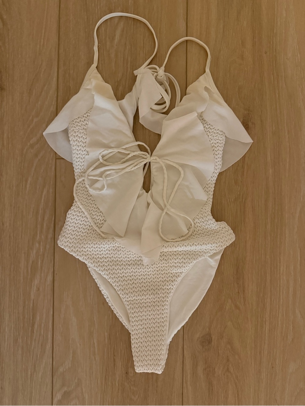 Planet Blue- Ruffle One-Piece Swimsuit